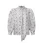LV 3D Monogram Puff-Sleeve Blouse