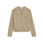 Celine cable-knit triomphe cardigan in cashmere