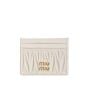 MIU MIU Matelassé nappa leather card holder