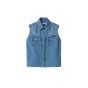 MIU MIU Sleeveless chambray shirt