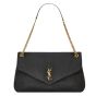 YSL Calypso large in grained lambskin