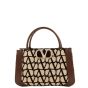 Valentino SMALL VLOGO SIGNATURE TOILE ICONOGRAPHE HANDBAG