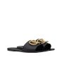 Valentino VLOGO SIGNATURE SLIDE SANDAL IN GRAINY COWHIDE WITH ACCESSORY