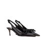 Valentino ROCKSTUD BOW SLINGBACK PUMP IN PATENT LEATHER WITH MATCHING STUDS 