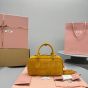 MIU MIU Arcadie padded suede top-handle bag