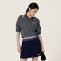 MIU MIU Wool and cashmere polo sweater