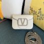 VALENTINO GARAVANI LOCÒ SMALL SHOULDER BAG WITH JEWEL LOGO
