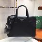 Prada Re-Nylon and Saffiano leather briefcase