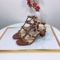 Valentino ROCKSTUD CALFSKIN ANKLE STRAP SANDAL