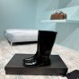 YSL HUNT boots in glazed leather