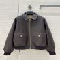 Celine loose aviator blouson jacket in soft lambskin