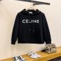 CELINE LOOSE HOODIE IN COTTON FLEECE