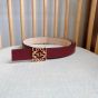 LOEWE Reversible Anagram belt in smooth calfskin