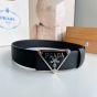 Prada Reversible Saffiano leather belt strap