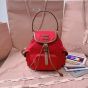MIU MIU Canvas and leather backpack
