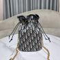 Dior 30 Montaigne Mini Bucket Bag with Drawstring