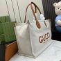 Large tote bag with Gucci print