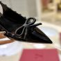 Valentino ROCKSTUD BOW SLINGBACK PUMP IN PATENT LEATHER WITH MATCHING STUDS 