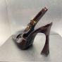 YSL DUNE SLINGBACK PUMPS IN PATENT LEATHER