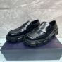 Prada Monolith brushed leather loafers