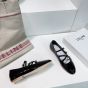 LES BALLERINES CELINE CRISS-CROSS BABIES BALLERINA in PATENT CALFSKIN