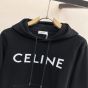 CELINE LOOSE HOODIE IN COTTON FLEECE