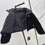 Prada Convertible cropped velvet down jacket