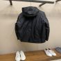 Prada Technical fabric down jacket with hood