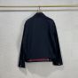 Gucci Wool acetate zip jacket with embroidery