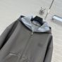 MIU MIU Nappa leather and bonded jersey hoodie jacket