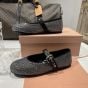 MIU MIU Calf leather ballerina flats