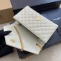 YSL ENVELOPE SMALL IN QUILTED GRAIN DE POUDRE EMBOSSED LEATHER