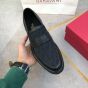Valentino LOAFER IN TOILE ICONOGRAPHE TECHNICAL FABRIC AND CALFSKIN