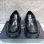 Prada Monolith brushed leather loafers