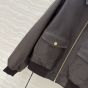 Celine loose aviator blouson jacket in soft lambskin