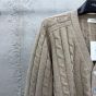 Celine cable-knit triomphe cardigan in cashmere