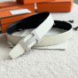 Hermès H belt buckle & Reversible leather strap 32 mm