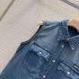 MIU MIU Sleeveless chambray shirt