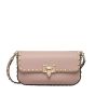 VALENTINO GARAVANI ROCKSTUD GRAINY CALFSKIN SHOULDER BAG