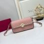 VALENTINO GARAVANI ROCKSTUD GRAINY CALFSKIN SHOULDER BAG