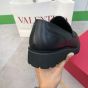 Valentino LOAFER IN TOILE ICONOGRAPHE TECHNICAL FABRIC AND CALFSKIN