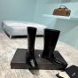 YSL HUNT boots in glazed leather