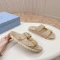 Prada Suede strap slides