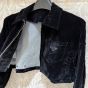 Prada Velvet denim blouson jacket