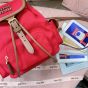 MIU MIU Canvas and leather backpack