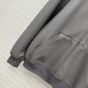 MIU MIU Nappa leather and bonded jersey hoodie jacket