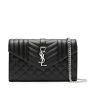 YSL ENVELOPE SMALL IN QUILTED GRAIN DE POUDRE EMBOSSED LEATHER