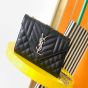 YSL ENVELOPE SMALL IN QUILTED GRAIN DE POUDRE EMBOSSED LEATHER