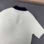 MIU MIU Ribbed cashmere polo shirt