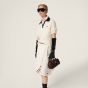 MIU MIU Ribbed cashmere polo shirt